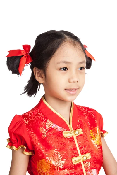 Asian girl in chinese cheongsam dress — Stock Photo, Image