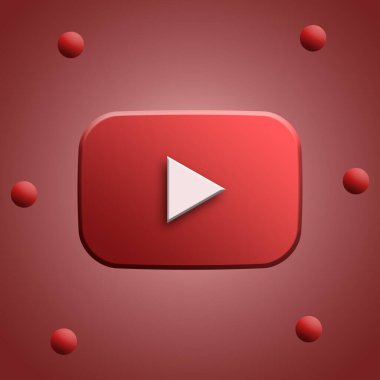 Youtube logosu 3d oluşturucu