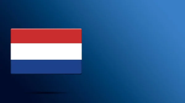 Bandeira Holanda Renderização Bandeira Nacional — Fotografia de Stock