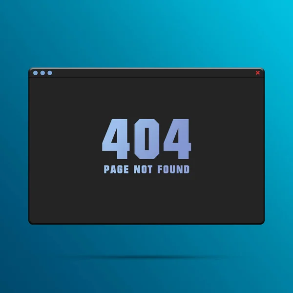 Browser window with error 404, page not found. Website page. Technical system updates, uploading, operation, computing,installation programs. Ooops 404. 3d render