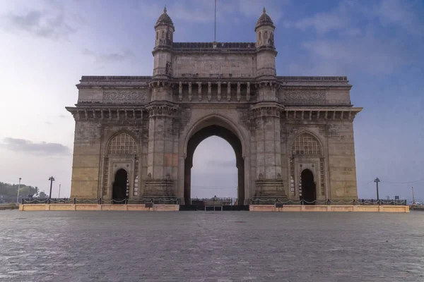 Vista Puerta India Hito Importante Ubicado Colaba Mumbai Estado Maharashtra — Foto de Stock