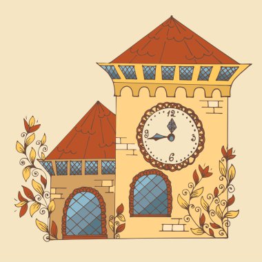 Beyaz anahat peri evi