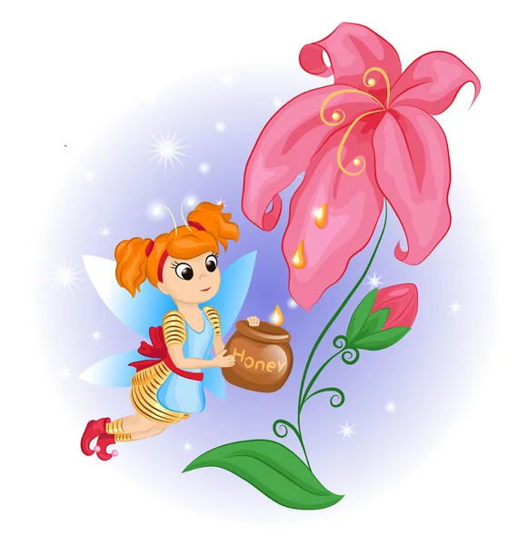 Flower Fairy — Stockvector