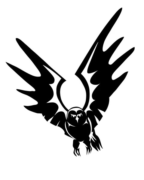 Logotipo del búho — Vector de stock
