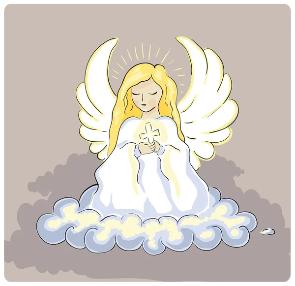 Holy angel — Stock Vector