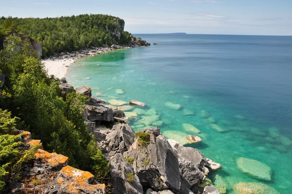 Bruce schiereiland in zomertijd, ontario, canada — Stockfoto