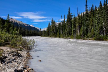 water stroomt in de rockies van Brits colombia, canada