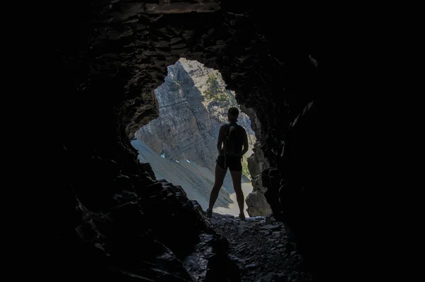 地下湖トレイルに洞窟での夕食は何を考えてください。, — ストック写真