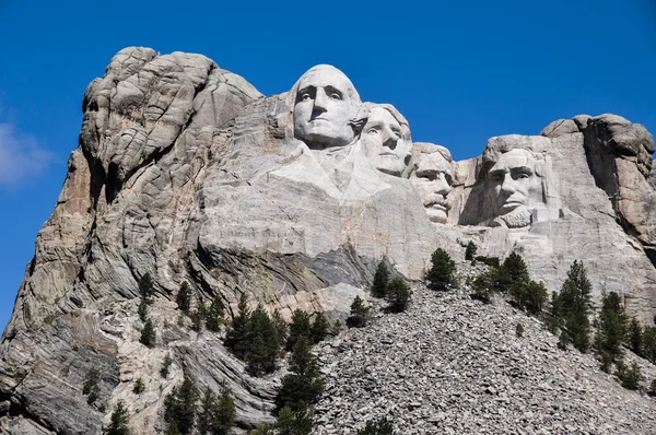 Известные президенты США на горе Рашмор Национальный памятник, юг — стоковое фото