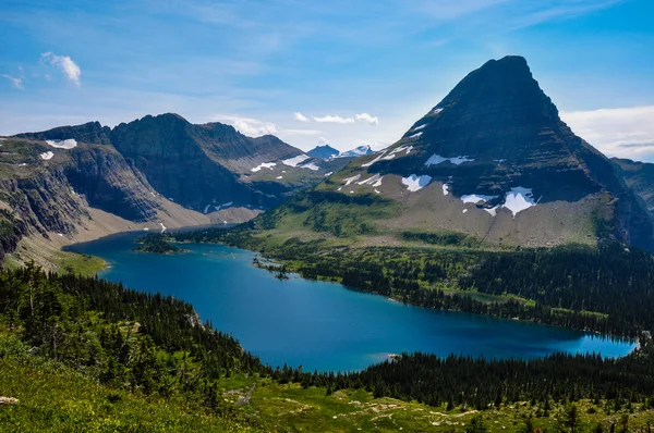 Skrytá jezera stezka, glacier national park, montana, usa — Stock fotografie