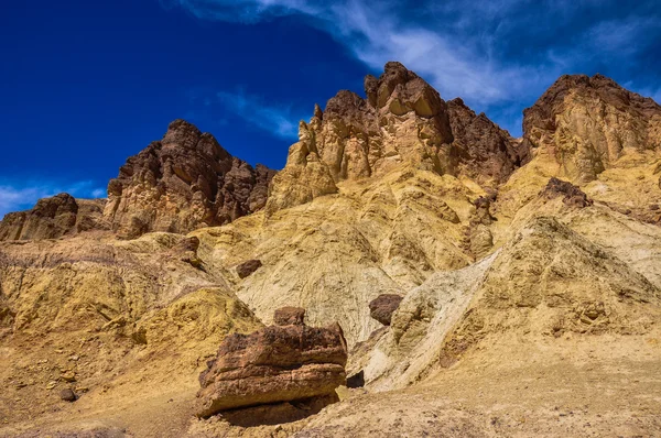 Zlatá kaňony death valley national park, Kalifornie, usa — Stock fotografie