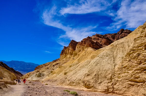 Zlatá kaňony death valley national park, Kalifornie, usa — Stock fotografie