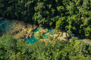 Semuc Champey natural swimming pools, Guatemala clipart