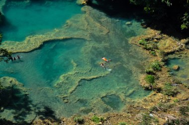 Semuc Champey natural swimming pools, Guatemala clipart