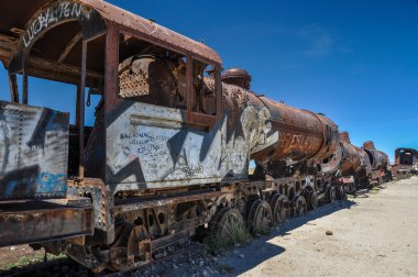 paslı tren mezarlıkta uyuni, Bolivya