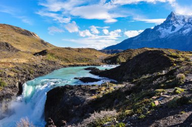 Şelalenin parque nacional torres del paine, Şili