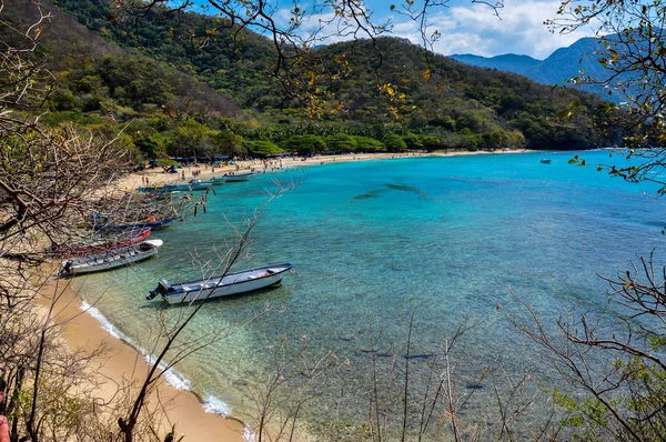 Crystal Beach al Parco Nazionale Tayrona, Colombia — Foto Stock