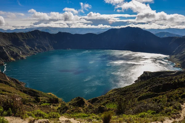 Quilotoa Crater Lake, Ecuador — Stock Photo, Image