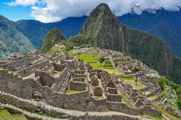 Veduta sulle rovine di Machu Picchu Inca, Perù — Foto Stock