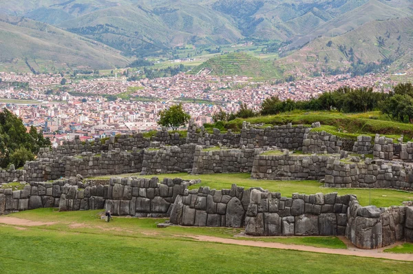 Ruinas de Saqsaywaman Incas cerca de Cusco, Perú — Foto de Stock