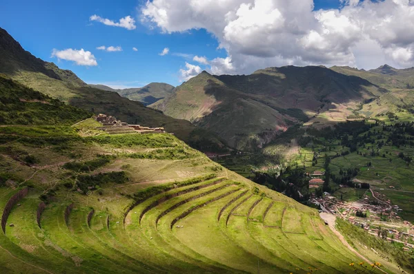 Reruntuhan Pisac Incas, Lembah Suci, Peru — Stok Foto