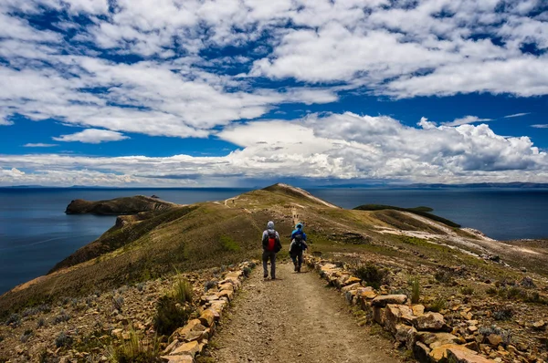 Muhteşem manzara Isla del Sol, Bolivya — Stok fotoğraf