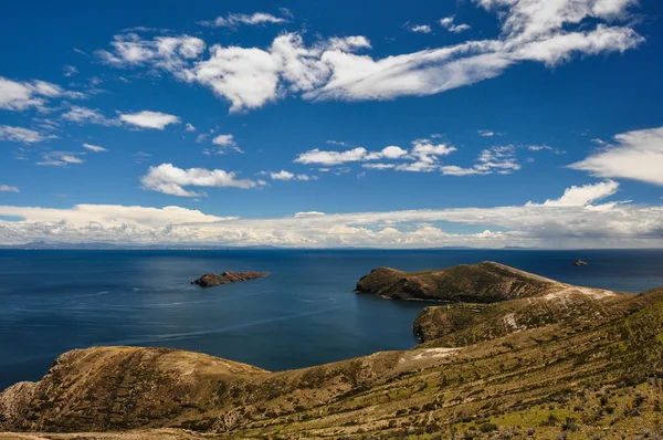 Nádherná krajina isla del Sol, Bolívie — Stock fotografie