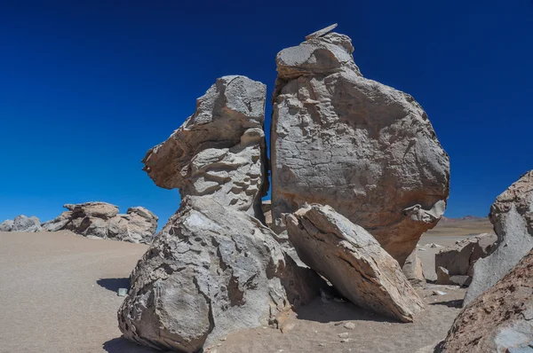 Formación de rocas extrañas en Sur Lipez, Sur de Bolivia — Foto de Stock