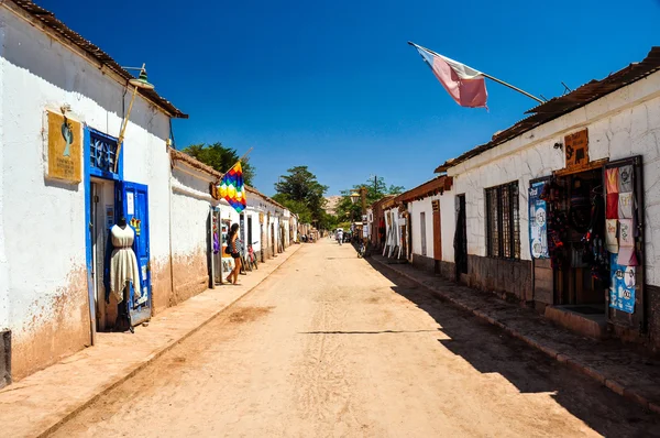 Kolorowe i trzeźwy san pedro de atacama, chile — Zdjęcie stockowe