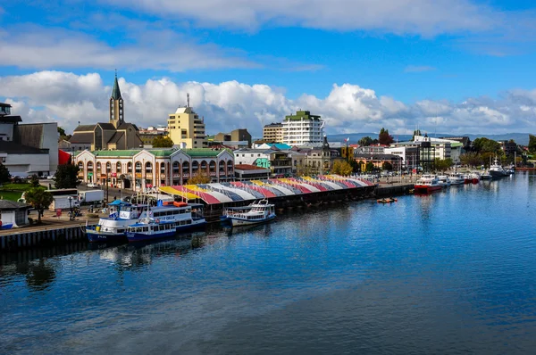 Valdivia door de rivier, Chili — Stockfoto