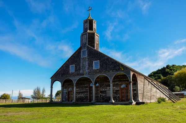 Gorgeous Colored and Wooden Churches, Chiloe Island, Chile — Stock Photo, Image