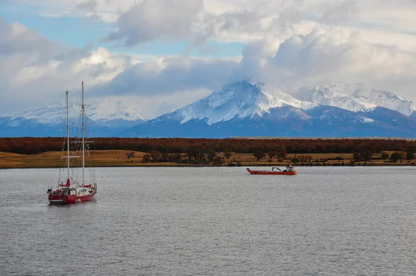 Llegando a Puerto Natales, Sur de Chile — Foto de Stock