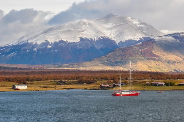 Puerto natales, v jižním chile — Stock fotografie