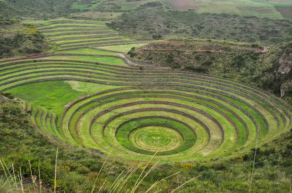 Ruínas de Moray Inca, Peru Imagens Royalty-Free
