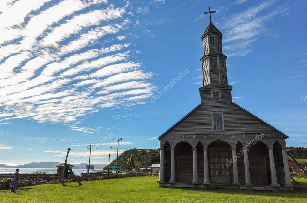 Gorgeous Colored and Wooden Churches, Chiloe Island, Chile