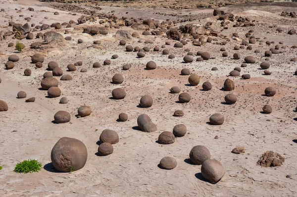 Ischigualastobekken rotsformaties in de valle de la luna, Argentinië — Stockfoto