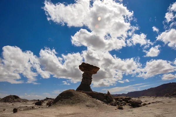 Ischigualasto rock formations in Valle de la Luna, Argentina — Stock Photo, Image