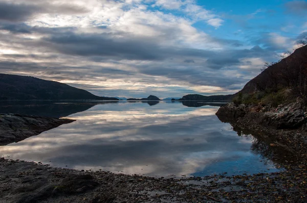 Landschappen van tierra del fuego, Zuid-Argentinië — Stockfoto