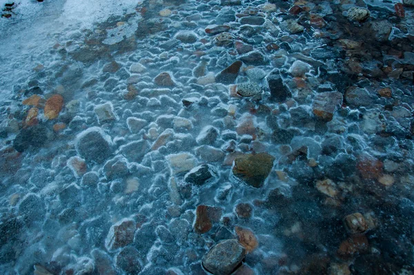 Hielo apoderándose de la naturaleza en Fitz Roy, Argentina — Foto de Stock