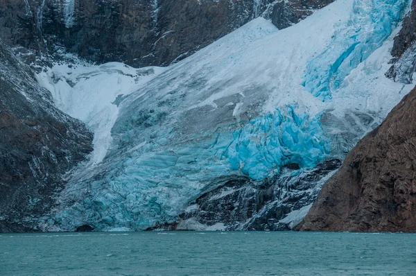 Льодовик в на Фітц Рой гірський хребет, Аргентина — стокове фото