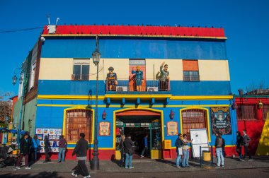 La boca renkli evler Mahallesi, buenos aires, Arjantin