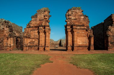 San Ignacio mini jesuites kalıntıları, misiones, Arjantin