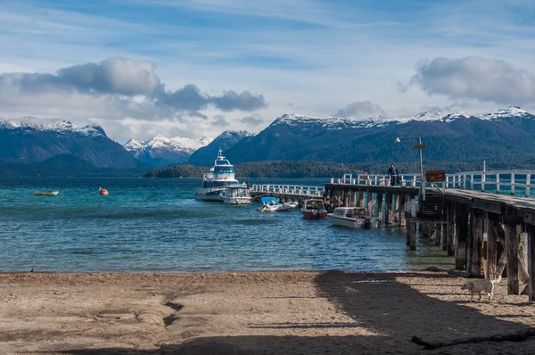 Estrada de sete lagos em Villa la Angostura, Argentina — Fotografia de Stock