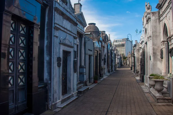 Espetacular cemitério La Recoleta em Buenos Aires, Argentina — Fotografia de Stock