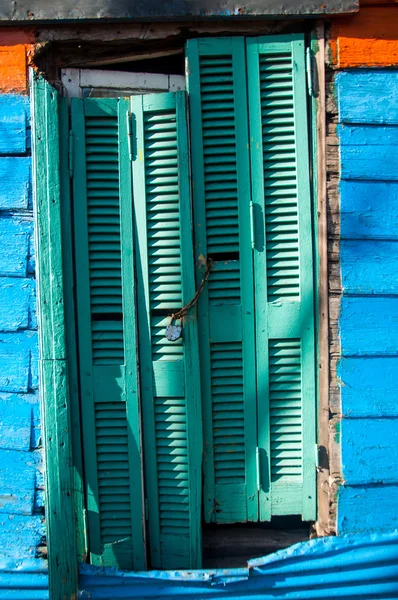 라 보카 화려한 집 동네, 부에노스 아이레스, 아르헨티나 — 스톡 사진