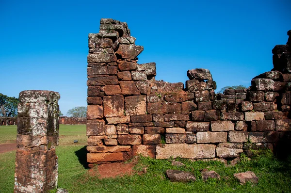 San Ignacio Mini Jesuites ruins, Misiones, Argentina — Stock Photo, Image