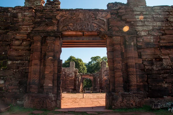 San Ignacio Mini Jesuites ruins, Misiones, Argentina — Stock Photo, Image