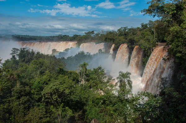 Neuvěřitelné a nádherné vodopády iguazu, argentina — Stock fotografie