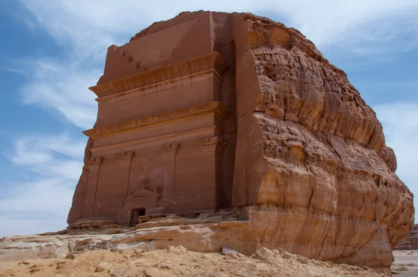 Tomba nabatea nel sito archeologico di Madaîn Saleh, Arabia Saudita — Foto Stock