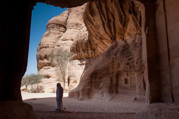 Situl arheologic Madain Saleh din Arabia Saudită — Fotografie, imagine de stoc